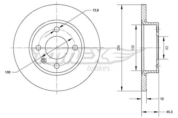 TOMEX Brakes TX 70-41...